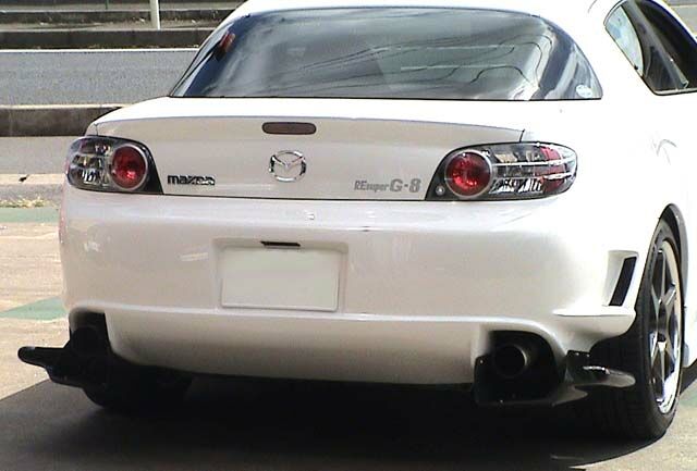RE Amemiya RX8 SUPER-G REAR BUMPER & DIFFUSER