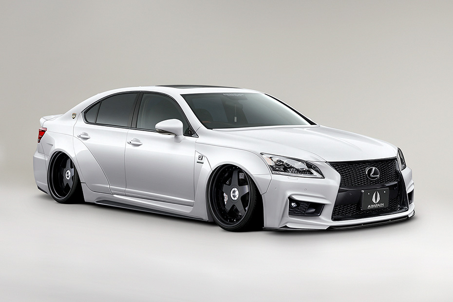 AIMGAIN LEXUS LS460/600h USF40/UVF45 後期 F SPORT 純VIP GT　フロントオーバーフェンダー type２(2ピース 50mmワイド)