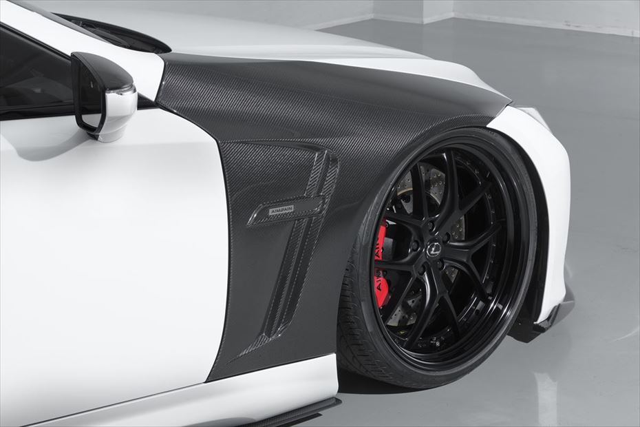 AIMGAIN LEXUS LC500h/LC500 URZ100/GWZ100 AIMGAIN SPORT フロントダクトフェンダー（交換タイプ） CFRP