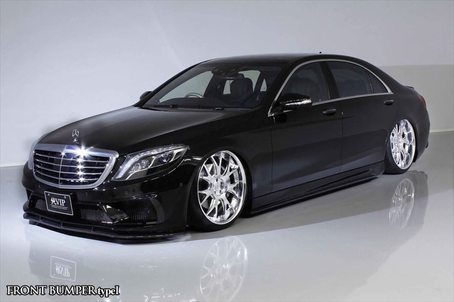 AIMGAIN Mercedes-Benz S-CLASS long W222 2013～ 純VIP フルキット ( 3 SET：フロントバンパータイプ1(3P) + サイドステップ + リアバンパー )