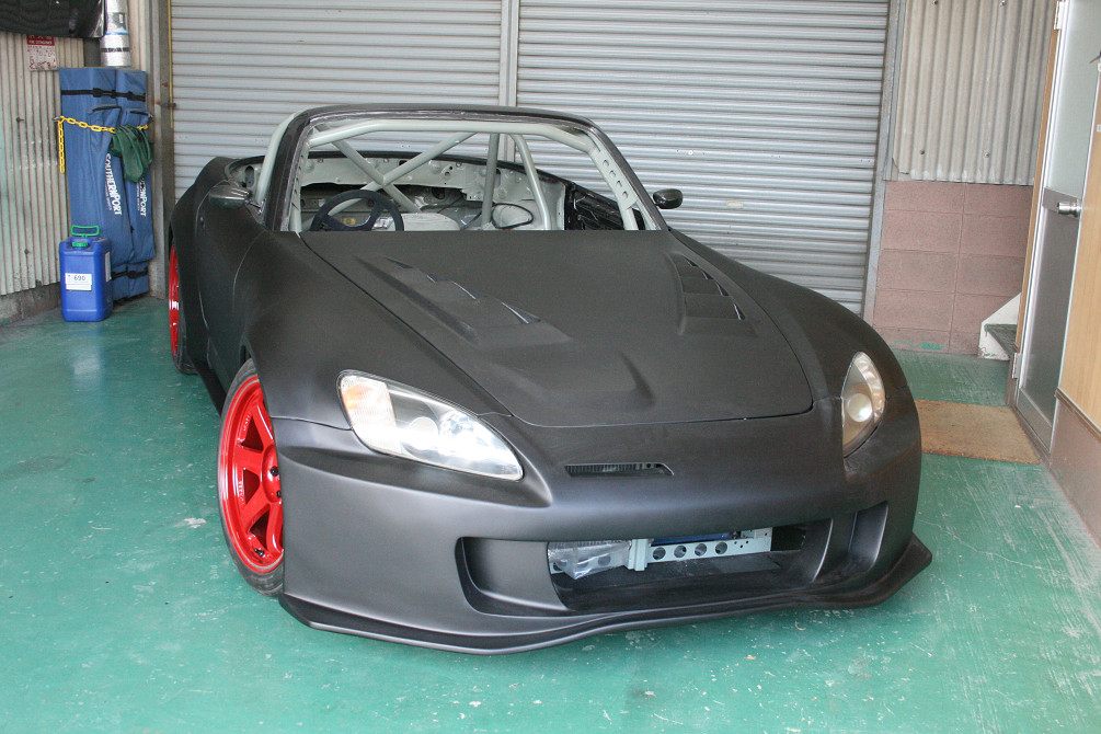 Car Garage amis S2000 AP1/2　55mm フロントワイドフェンダーFRP