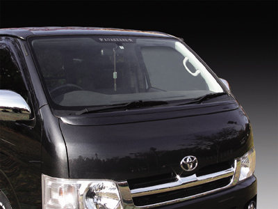 AVANZARE ハイエース 200系 ワイドボディ GL/DX ボンネットアッパースポイラー カーボン