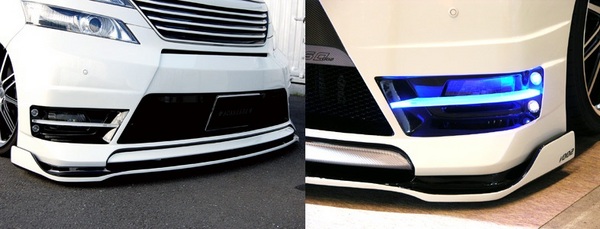 AVANZARE ヴェルファイア H20系 前期 ADESSO#002 フロントバンパースポイラー