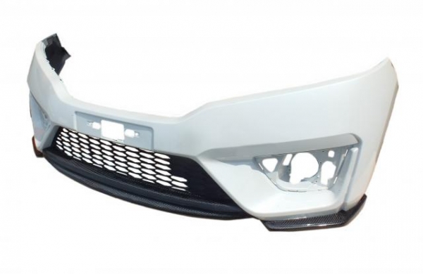 AERO WORKS フィット ハイブリッド GP5/6 3分割カーボンリップスポイラー 純正形状 カーボン製
