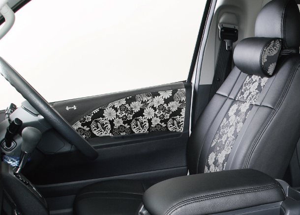 BUAN ハイエース / レジアスエース 200系 S-GL/ワゴンGL/グランドキャビン レザードアパネルキット京・和柄鯉