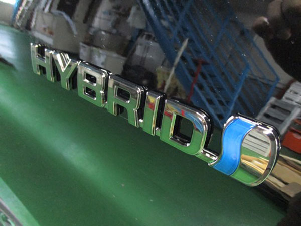 BEVERLY AUTO JAPAN ヴェルファイア 30系/アルファード 30系 BKクローム サイドHYBRIDロゴセット