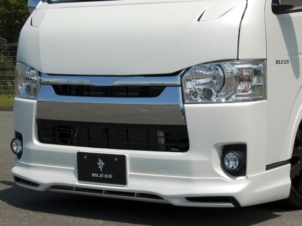 BLESS ハイエース 200系 標準ボディ 4型 フロントリップスポイラー FRP製 メーカー塗装済品