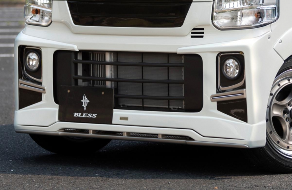 BLESS エブリイワゴン DA17W フロントハーフスポイラー Ver.2／デイライト有り 