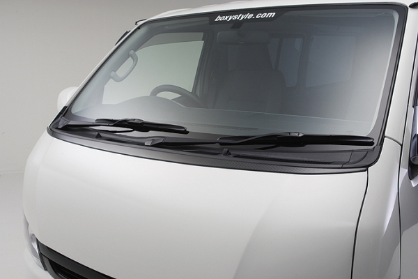 BOXY STYLE ハイエース 200系 標準ボディ CARBONTEC ボンネットエクステ カーボン製 クリア塗装済