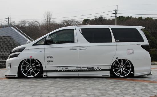 Butterfly System ヴェルファイア 20系 後期 Z サイドステップ 付加タイプ ダクト部分ネット付属