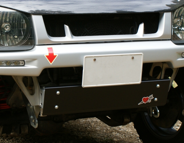 CLIMB MAX ジムニー ワイド JB33 フロントバンパー専用 ナンバーステー
