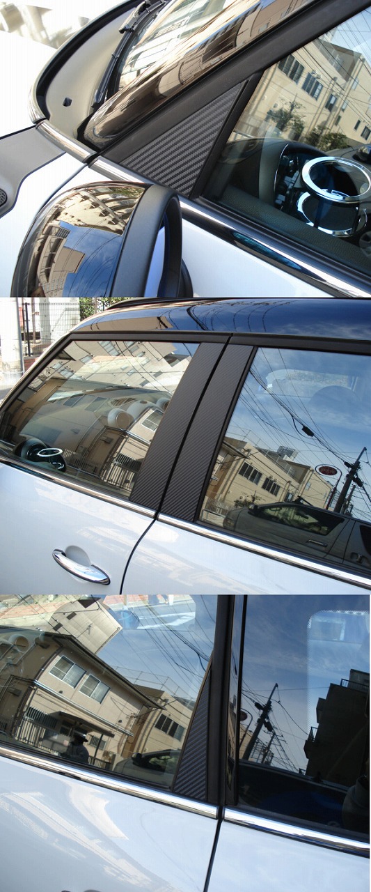 CLOS BMW MINI R60 CLOS ピラーガーニッシュ カーボン