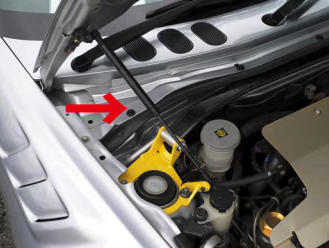 D SPORT コペン L880K (02.06～12.08) D-SPORT フロントストラットタワーバーplus GTバージョン用  補修用ボンネットダンパーのみ（単体装着不可）