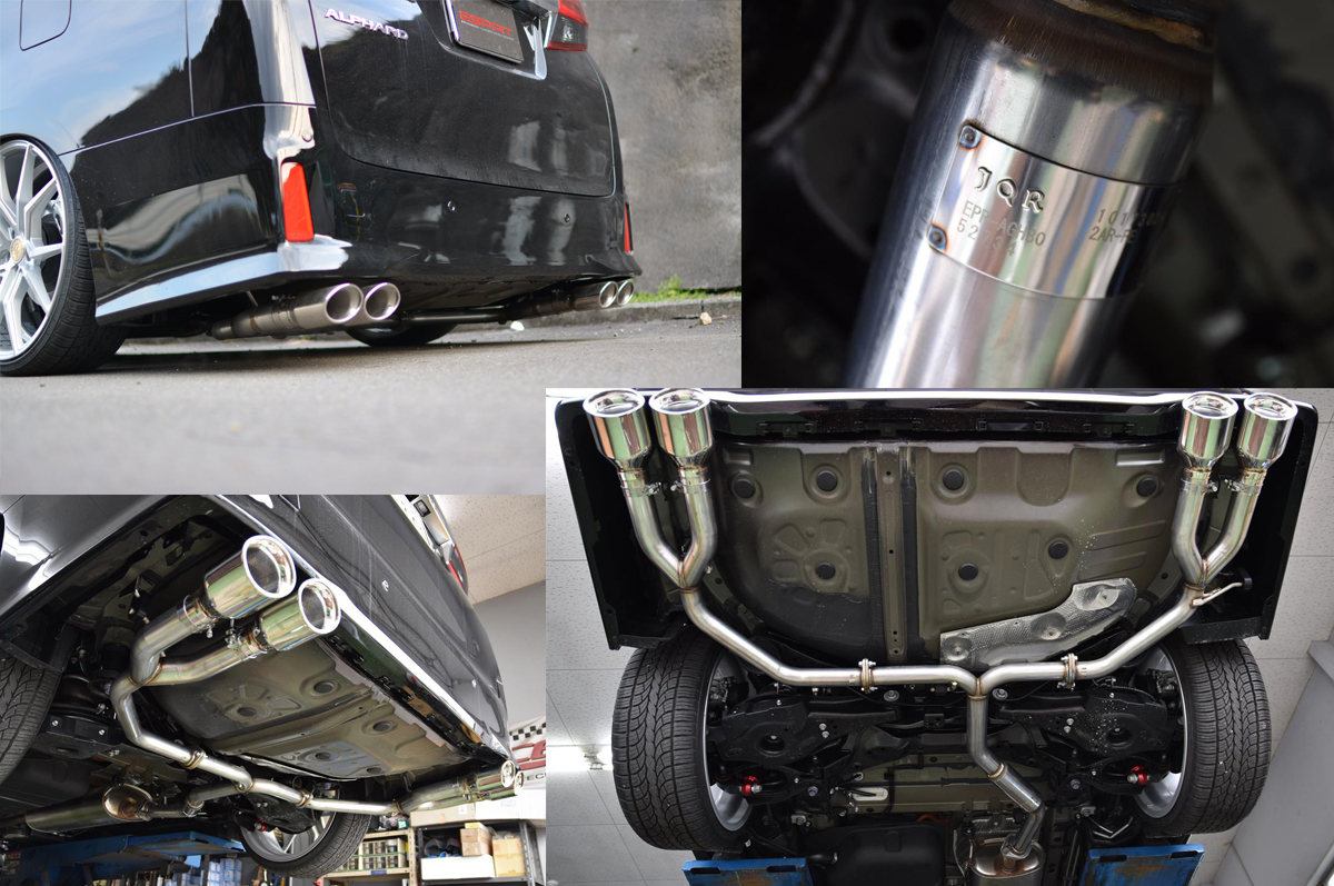 ESPRIT PREMIERE アルファード 30 PREMIERE 4本出しスライドマフラー