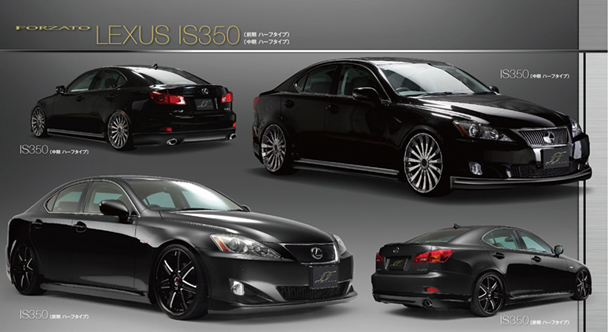 FORZATO LEXUS IS IS350 前期 ハーフタイプ エアロ3点セット