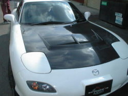 FM AERO RX-7 FD3S RX-7 エアロボンネットオプション アルミネット装着