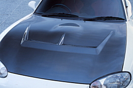 FM AERO NB8C ロードスター エアロボンネットオプション アルミネット装着