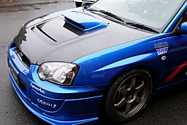 FM AERO GDB（C～E） インプレッサ エアロボンネットオプション アルミネット装着