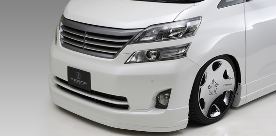 FLEDERMAUS ヴェルファイア 前期 V/Xグレード REGINA フロントハーフスポイラー