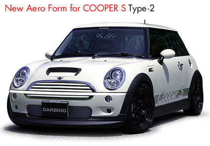 GARBINO BMW Mini R52.R53 クーパーS Type2 フロントハーフスポイラー