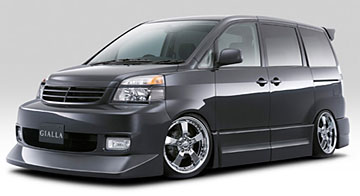GIALLA VOXY PLATINUM ver.2 FRONT BUMPER SPOILER(グリル一体式/トップモール付)