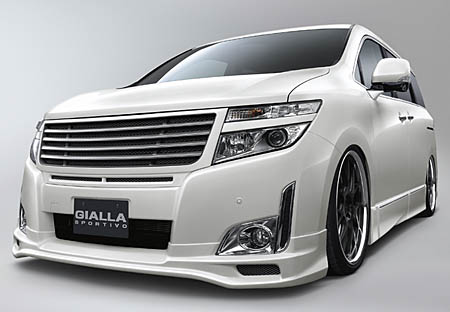 GIALLA エルグランド E52/ハイウェイスター フロントグリル FRP製