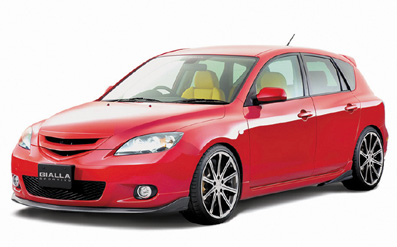 GIALLA BK系 23H/23S/20H/20S AXELA SPORT 前期(2003/10-2006/5） SPORTIVO FRONT GRILL(FRP製）