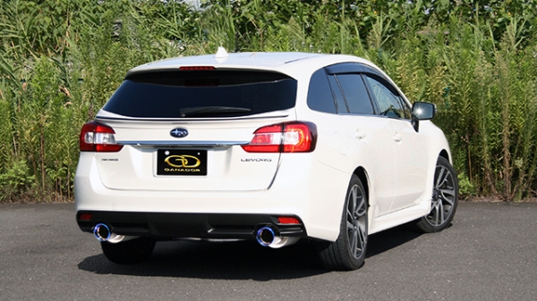 GANADOR レヴォーグ VM4 2.0L (H26.6～) Vertex Sports センターパイプ付 マフラー 左右出し サークル