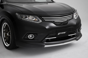 grow エクストレイル T32 フロントハーフスポイラー ブレーキシステム付き車用