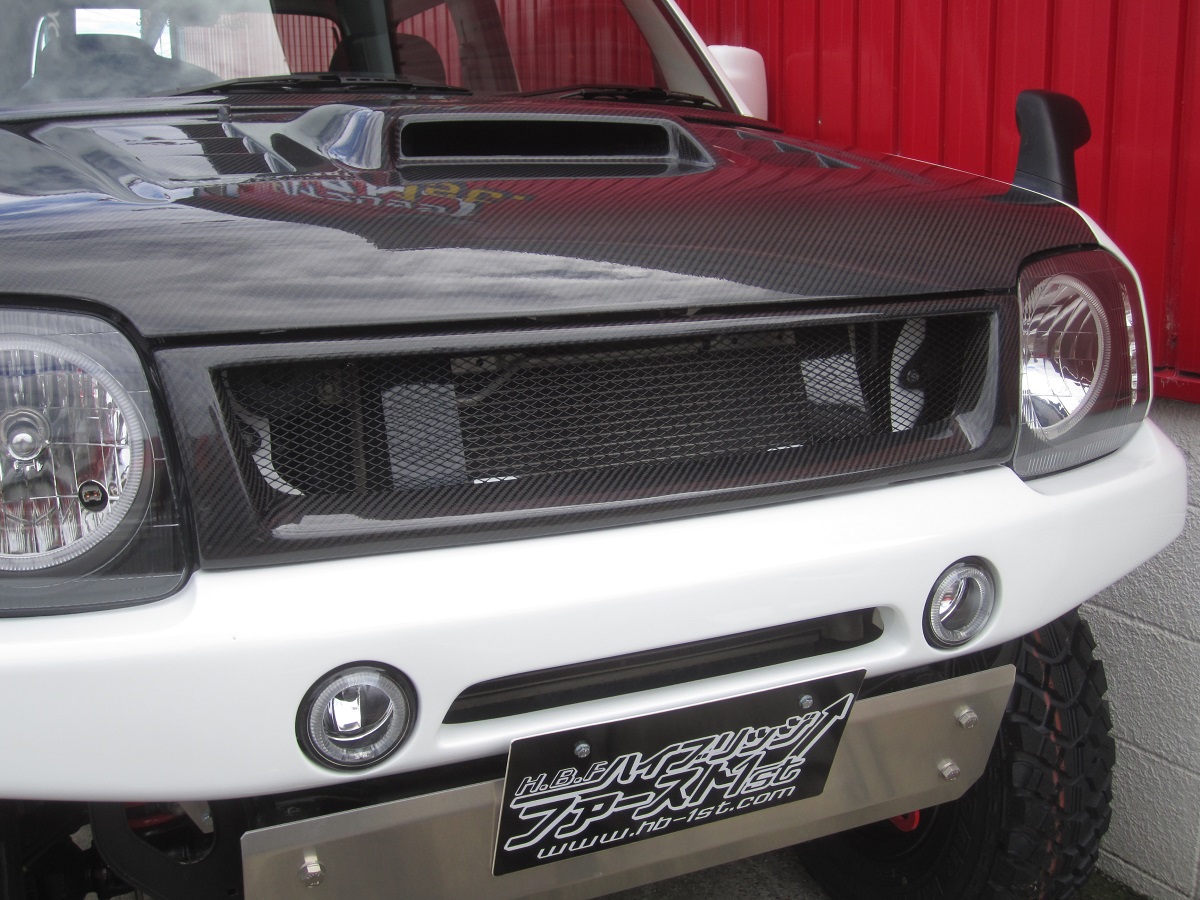 H.B.F ジムニー JB23 ＨＢ１ｓフロントグリルカーボン
