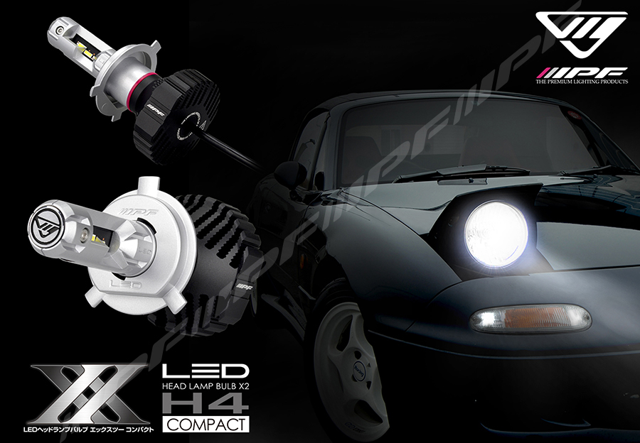 /// IPF LEDヘッドランプバルブ エックスツー H4 コンパクト / 141HLB2