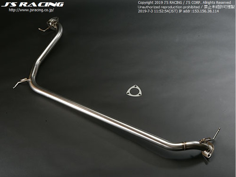 J's Racing フィット GE8 1.5RS R304 SUS エキゾーストシステム センターパイプ50C