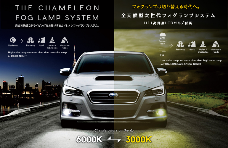 LIBERAL WRX VA　カメレオンフォグランプシステム
