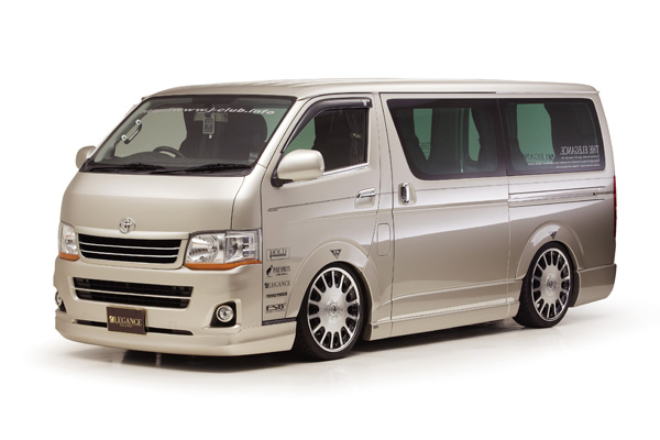 LEGANCE ハイエース 200系 標準ボディ エアロ3点フルセット(フロントハーフタイプ) FRP製