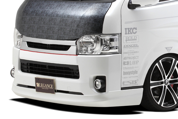 LEGANCE ハイエース 200系 標準ボディ 4型 フロントハーフスポイラー FRP製