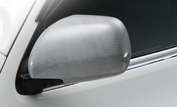 LEGANCE ハイエース 200系 スタイルミラーカバー (シルバー カーボン/ブラックカーボン)