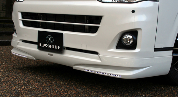 LX-MODE ハイエース 200系 後期 フロントスポイラー Ver.LED
