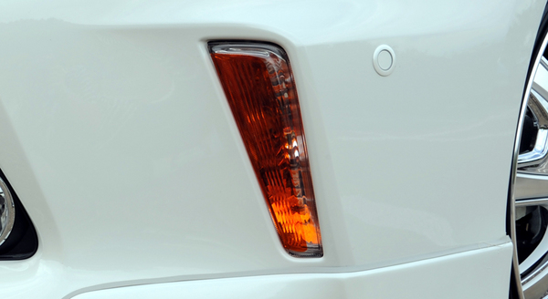 LX-MODE プリウスアルファ ZVW40/41 (2011.05～2014.10) LX フロントウインカーアンバーデカール 左右2枚セット