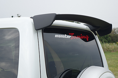 MONSTER SPORTS ジムニー JB23W リヤスポイラー FRP製 黒ゲルコート仕上げ