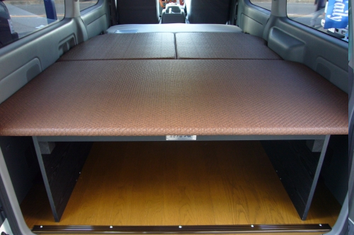 neru海 ハイエース 200系 スーパーGL 標準ボディ 車中泊 ベッドキット 3枚式 波道-6 ウレタン厚 30mm