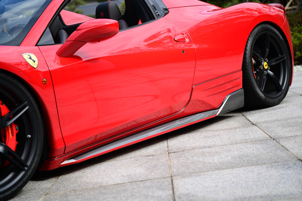 NOBLESSE Ferrari 458 サイドステップ（ABS製） 未塗装