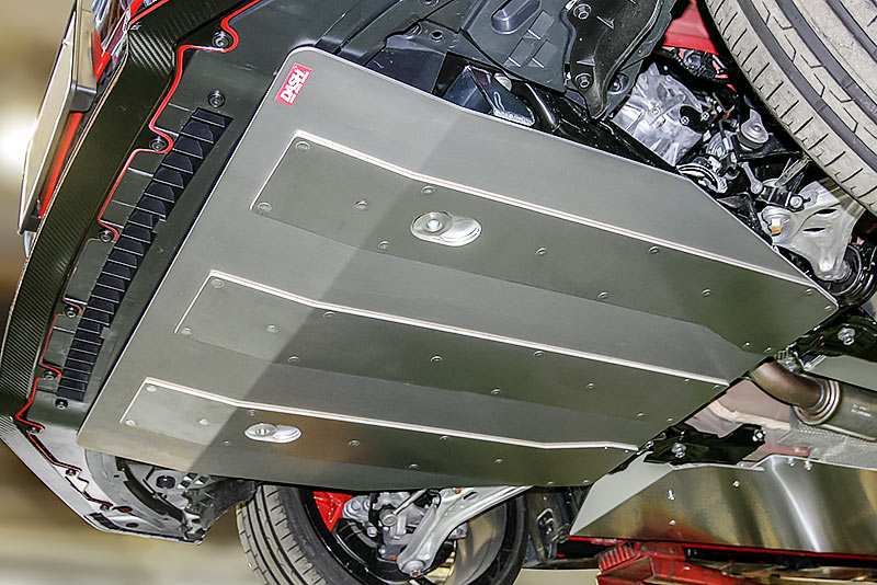 OKUYAMA CARBING シビック TYPE R FK8 アンダーガード ワンタッチタイプ /5mm リブ付き