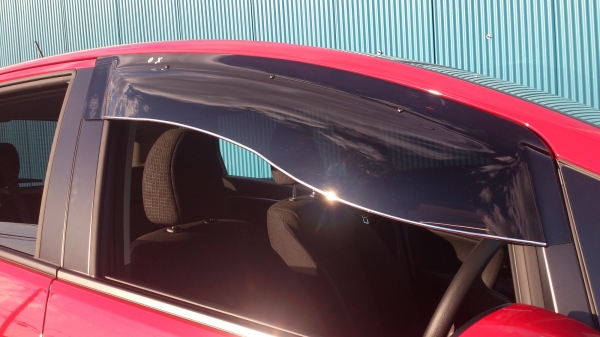 OX VISOR フィット GK3-6/フィット ハイブリッド GP5 オックスバイザー ブラッキーテン フロントサイド用大型バイザー