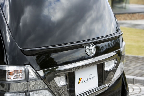 SCHTELT JAPAN ヴェルファイア GGH20W/25W 前/後期 リアゲートウィング FRP製