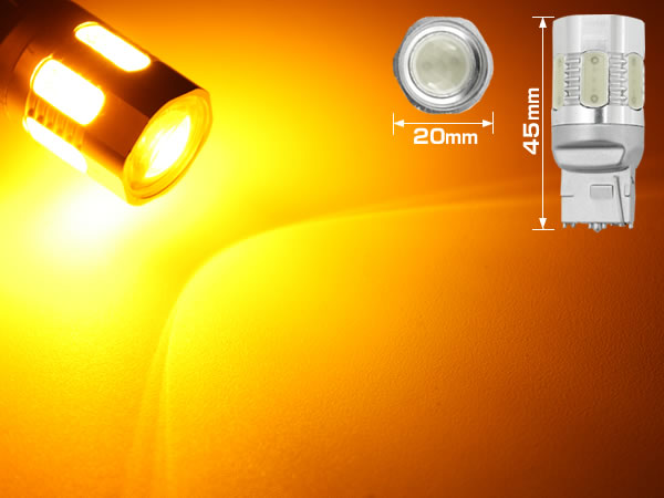 SIXTH SENSE ヴェルファイア 20系 LEDウインカーバルブ T20オレンジ