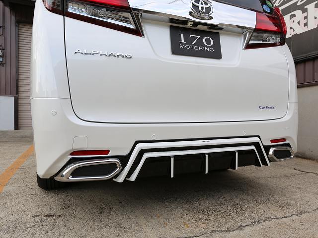 SIXTH SENSE アルファード 30 後期 G＆Xグレード リアアンダーガーニッシュ マフラーリング付き 