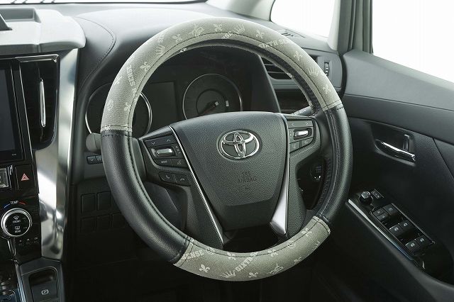 SIXTH SENSE ヴェルファイア 30系 ステアリングカバー ＳＩＸＴＨＳＥＮＥモノグラム Ｍサイズ