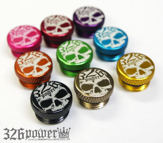 326 POWER 【スカル】326ナット キャップ 4個1セット