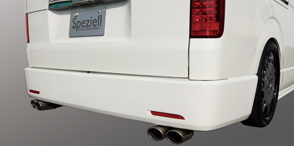 speziell ハイエース 200系 4本出しマフラー 3.0L ディーゼル 2型 ナロー リアピースのみ