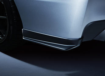 SUBARU Sti WRX STI/S4 VAB/VAG アプライド：A- リヤサイドアンダースポイラー メーカー塗装済品 半艶ブラック